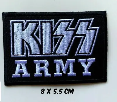 Kiss Army Metal Rock Music Band Embroidered Patch Badge Iron/Sew On • £2.49