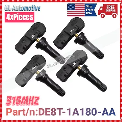 TPMS 315MHz Set Of 4 For Ford Motorcraft Tire Pressure Sensor OEM DE8T-1A180-AA • $23.85