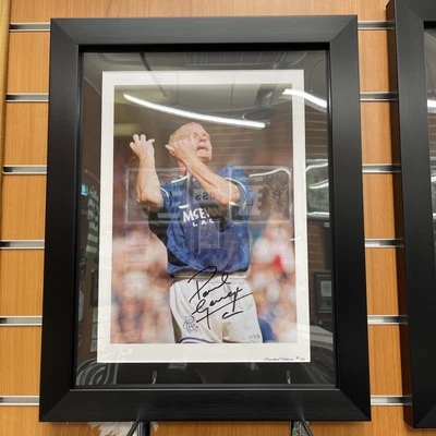 £160 • Buy Paul Gazza Gascoigne Signed Framed Rangers A3 16x12 Flute Print Picture - COA