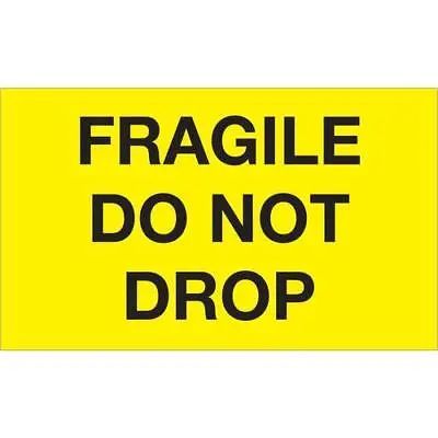Tape Logic Labels  Fragile - Do Not Drop  3  X 5  Fluorescent Yellow 500/Rol • $32.99