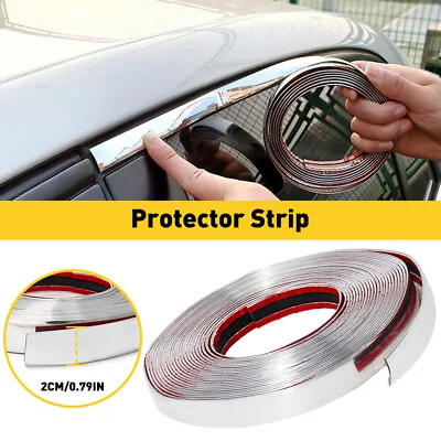 16ft Chrome Trim Molding Strip Decoration Car Body Door Side Protector Sill • $11.99