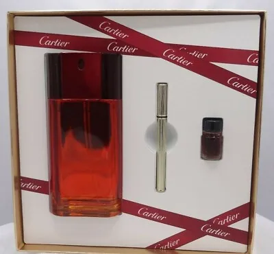 Cartier Must De Cartier 3.3oz EDT Spray + RECHAGEABLE Pen +2.5 ML EDT • $134.99