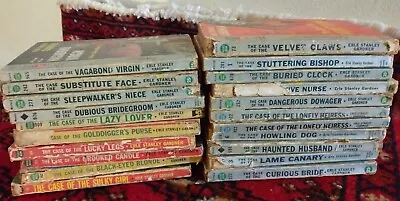 20 + 1 Dbl Vtg PERRY MASON Erle Stanley Gardner 40s Pocket Books Pulp Mystery • $9.95