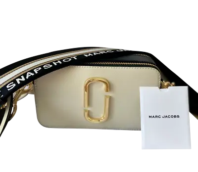Marc Jacobs Small Snapshot Camera Bag Purse Authentic New Cloud White Multi • $214