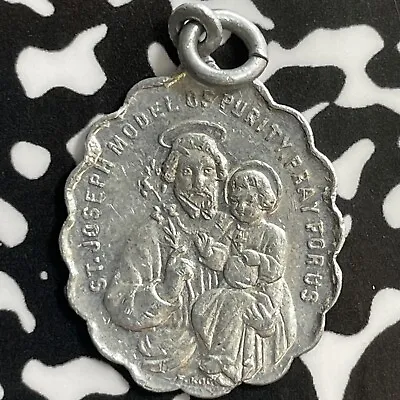 Undated St. Joseph Religious Medalet Lot#D6376 20mm • $5