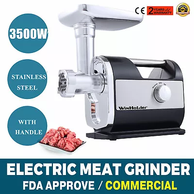 3200W Powerful Electric Mincer Meat Grinder Sausage Maker Multiple Attachment CE • £75.99