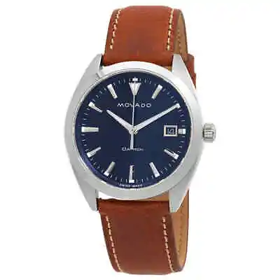 Movado Heritage Quartz Blue Dial Men's Watch 3650141 • $238