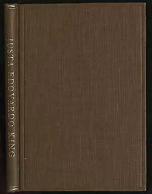 Ernest C Mossner / Justa Edovardo King 1st Edition 1939 • $115