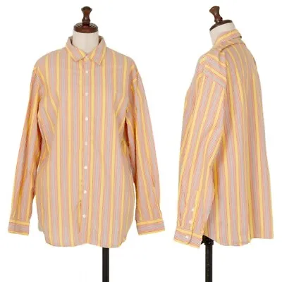 Mademoiselle NON NON Cotton Striped Long Sleeve Shirt Size S-M(K-107199) • $155