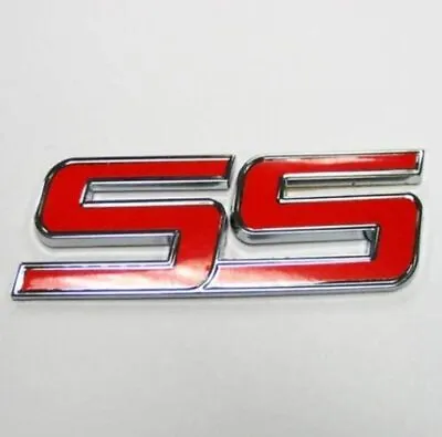 1Pc Metal SS Emblem Car Badge Sticker Decals (Red) • $8.99