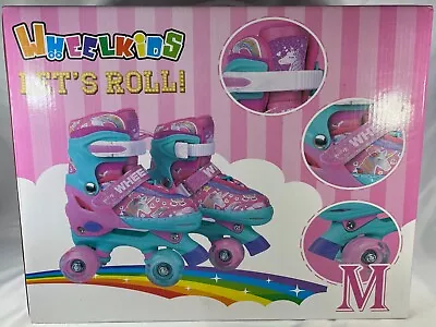 🌟Truwheelz Rainbow Unicorn Roller Skates For Girls M | Light Up Wheels | Pink • $27.56