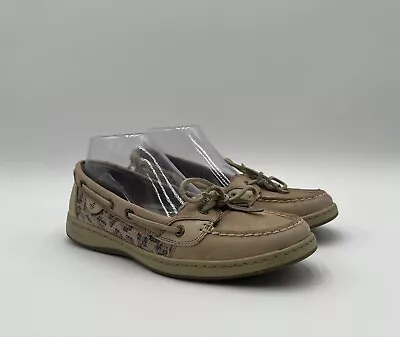 Sperry Angelfish Leopard Sequin Topsider Women’s Size 9 M • $21.24