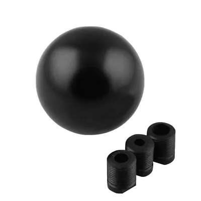 Ball Shaped Shift Knob Shifter With Adapter Universal Manual Transmission Black • $15.20