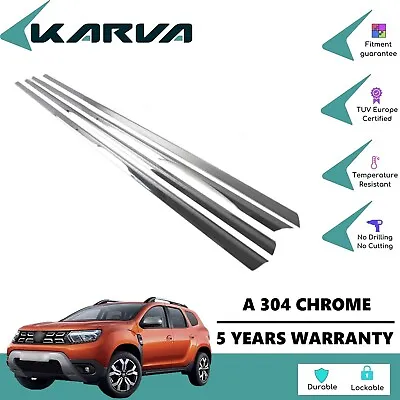 Stainless Steel Chrome Window  Trim For Renault/Dacia Duster 2018-Up • $55