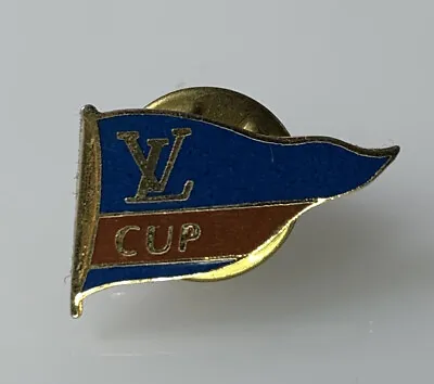 Vintage Louis Vuitton LV Cup Pin Brooch Lapel Authentic • $226.68