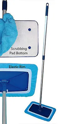 New Microfiber Mop Kit 8 X15  Swivel Mop Base Free Shipping! • $19.98