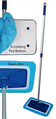 New Microfiber Mop Kit (8 X15 ) Swivel Mop Base With 2 Covers Free Shipping! • $24.98