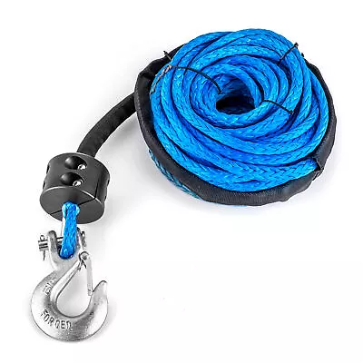 WEISEN 5/16  X 50' Synthetic Winch Rope Hook Stopper Set 12000LB For Can Am X3 • $39.99