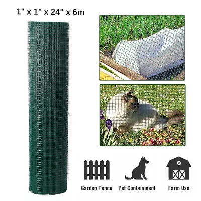 Welded Wire Mesh 1 X1  Galvanised Fence Aviary Rabbit Hutch Chicken Run Coop Pet • £29.79