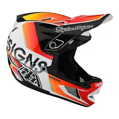NEW Troy Lee Designs D4 Composite MTB BMX Bicycle Helmet Orange/Red Size Medium • $175