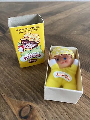 Vintage 80s Fun World Fruit Scented Apple Pie Matchpack Doll -  Yellow - 2.5” • $17.95