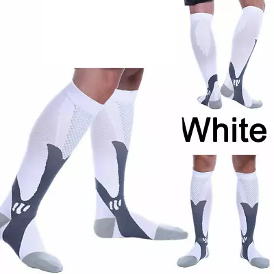 2 Pairs Compression Socks 20-30mmHg Support Miracle Calf Leg Sport Men Women • $9.48