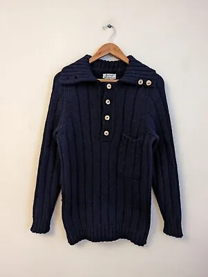 Mcgeorge Men's Vintage Lambswool Collared Jumper Size • $80.90