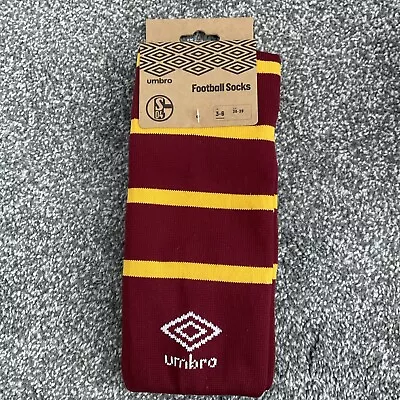 FC SCHALKE 04  - UMBRO OFFICIAL TEAM SOCKS - Shoe Size 3-6 BNWT • £7.99