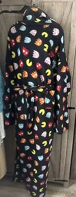 Pac-Man Bandai Namco Fleece Snuggie Robe Blanket One Size • $9.99
