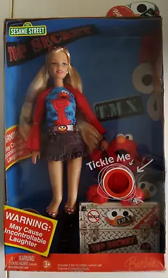 NRFB New Sesame Street Barbie & Tickle Me Elmo Doll 2006 Working Elmo Mattel TMX • $16.99