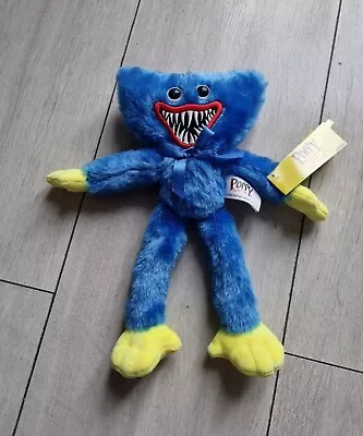 Official Poppy Playtime Cute Small Blue Scary Huggy Wuggy Plush Toy 24cm New • £15