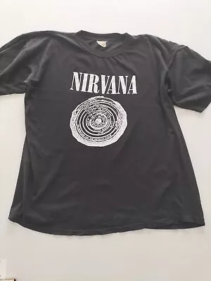 Nirvana Vintage TShirt 1990 (UK Tour) Spiral With Fudge Packing Crack Smokin REV • $1874.99