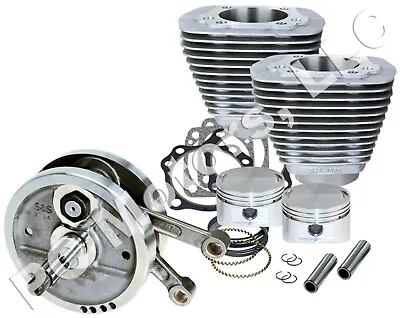 S&s Cycle 96  Natural Sidewinder Big Bore Stroker Evo Engine Motor Kit Free S&h • $2449.99