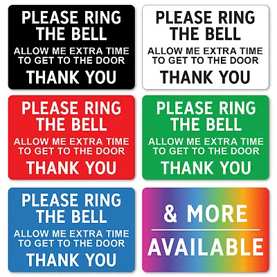 METAL SIGN Please Ring The Bell Time Metal Waterproof Colour Door Bell Notice • £3.99