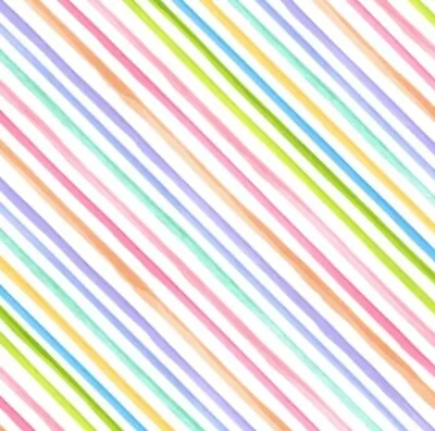 Loralie Designs -Baby Bias Stripe White Quilting And Crafting Fabric  • $12.99