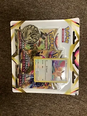 Pokemon TCG Sword And Shield Astral Radiance 3-Booster Blister Packs Coin Eevee • $12.99
