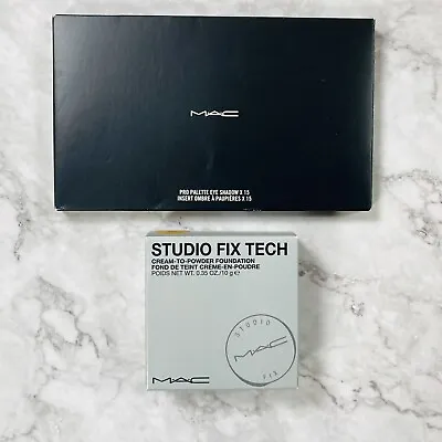 Mac Cosmetics Lot Studio Fix Tech Cream To Powder Foundation Pro Palette Eye New • $12.99