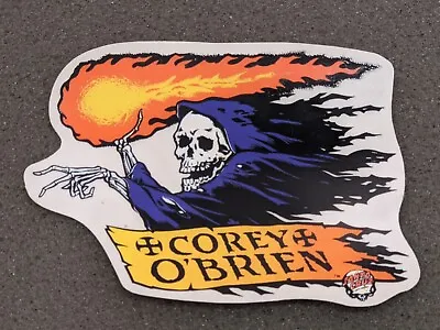 SANTA CRUZ COREY O'BRIEN STICKER GRIM REAPER DEATH NOS SKATEBOARD  VINTAGE 80's • $49.99