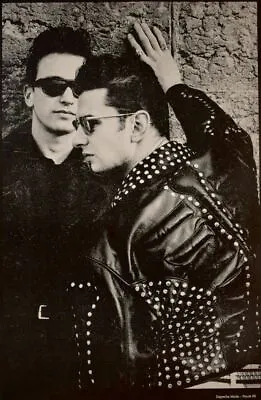 Depeche Mode Route 66 Leather Jacket Vintage UK Import  21.5 X 32.5 • $142.15