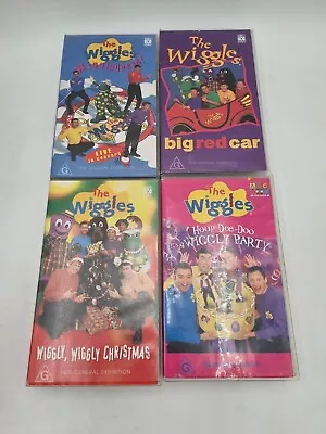 The Wiggles Original VHS Lot Big Red Car Wiggledance Wiggly Party Christmas • $30