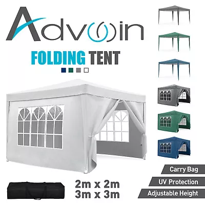 Pop Up Folding Gazebo Marquee 2mx2m/3mx3m Outdoor Party Wedding Canopy Tent • $82.90