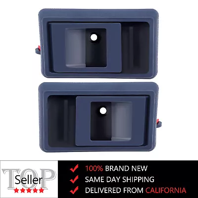 Blue Inner Interior Inside Door Handle Pair Set For Toyota Corolla Pickup Truck • $8.79