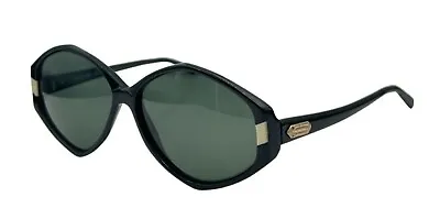 Vintage Silhouette M1157/20 Black Geometric Oval Sunglasses Austria W NEW LENSES • $88.50