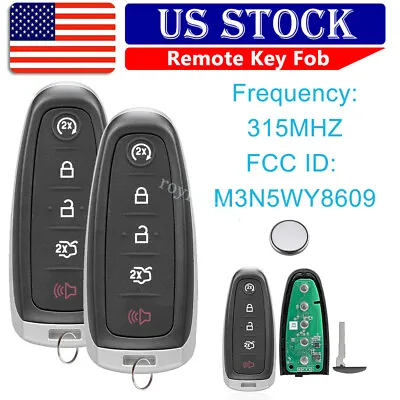2 For 2013 2014 2015 2016 2017 Ford Escape Smart Prox Remote Key Fob M3N5WY8609 • $31.45