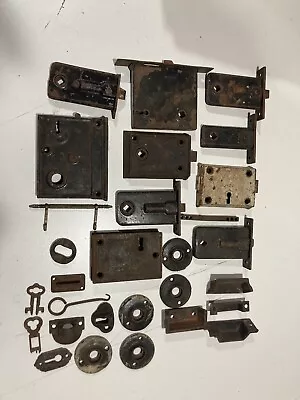 Lot Of Antique Door Locks And Hardware • $50