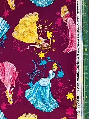 2012 Royal Debut Toss Princesses 100% Cotton Fabric Sold By The Yard #638 • $8.79