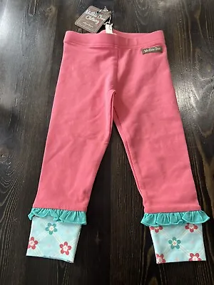 Girls Size 2 Matilda Jane Pants Pink With Real Ruffle And Floral Bottom NWT • $24.99