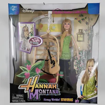 Disney Hannah Montana Song Writin' Swing Doll Malibu House Toy Set - New Sealed • $25.99