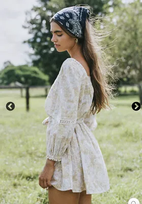 $55 • Buy Arnhem Gaia Tunic Dress In Sky Garden Size M