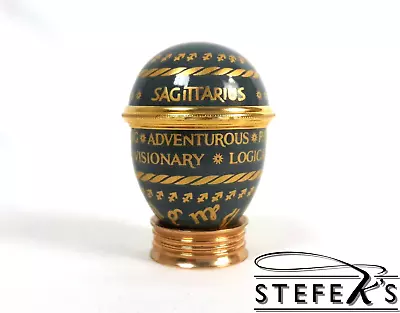 Rare Halcyon Days Enamel Zodiac Egg Trinket Box - Sagittarius • $24.99